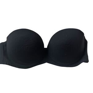 Victoria's Secret Black Lined Very Sexy Strapless Bra 34B